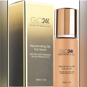 GLO24K NIB Rejuvenating 24k Eye Serum ✨Hyaluronic Acid & Vit. A,C,E